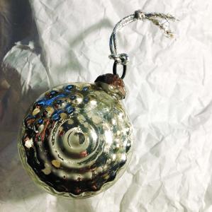 Julkula - julgranskula i fattigmanssilver