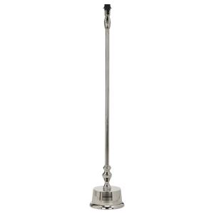 blank hög lampfot i metall