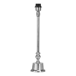 kromad matt lampfot i metall - klassisk lampa