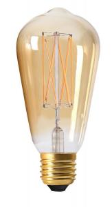 avlång tonad dimbar Edison-lampa