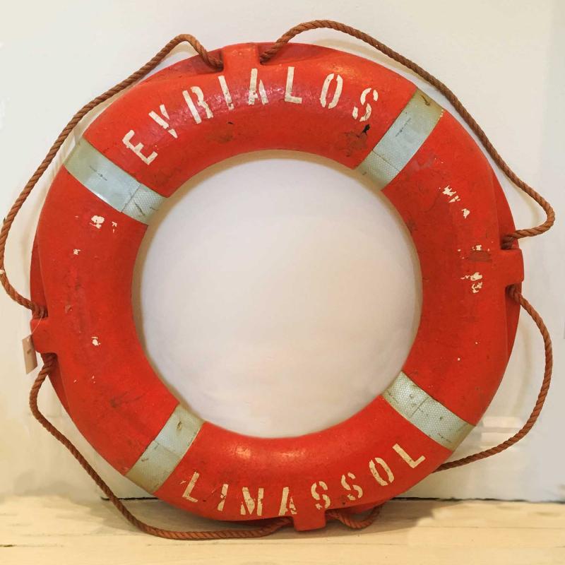 begagnad vintage livboj sjöräddningen