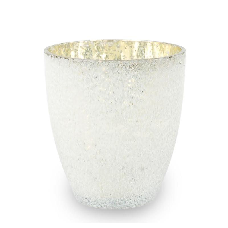 Elegant ljuskopp i grått och i vitt  - ljuslykta