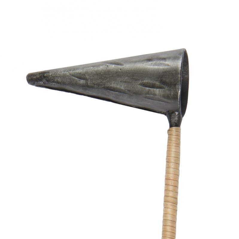 thor ljussläckare i svart metall och bambu från Affari