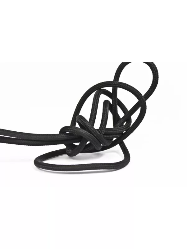 Textilkabel Svart 5m