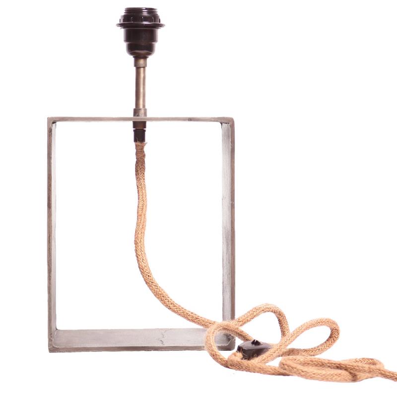 Raw Box Lampfot i råsilver