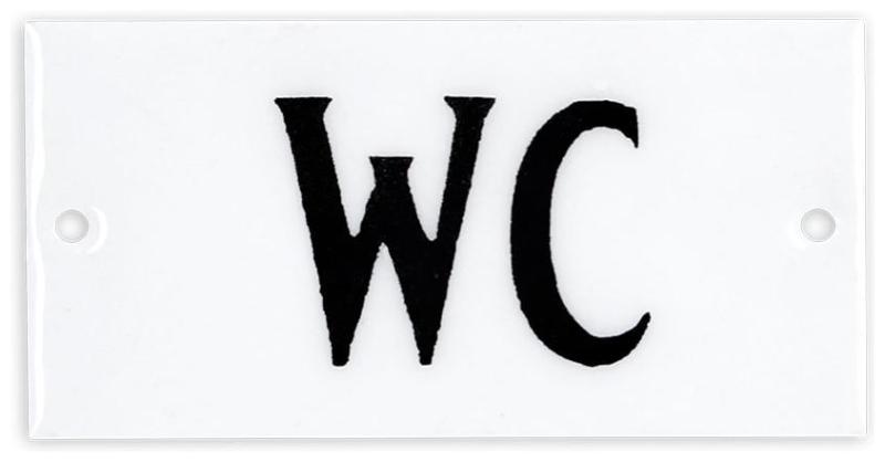 Skylt WC
