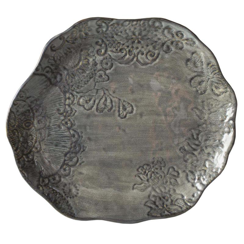 tallrik i ojämn keramik