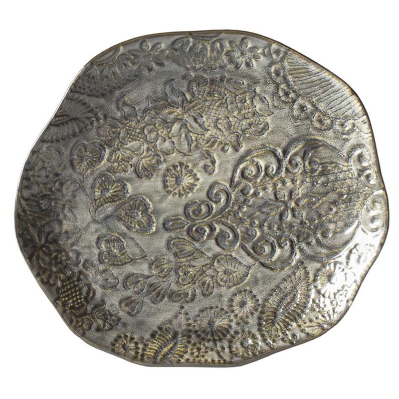 tallrik i ojämn keramik