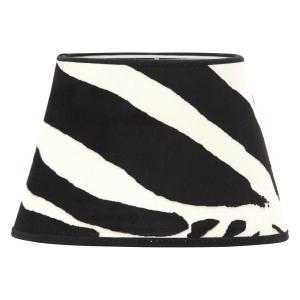 zebra lampskärm svart och vit