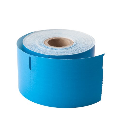 10 etikettrullar blå