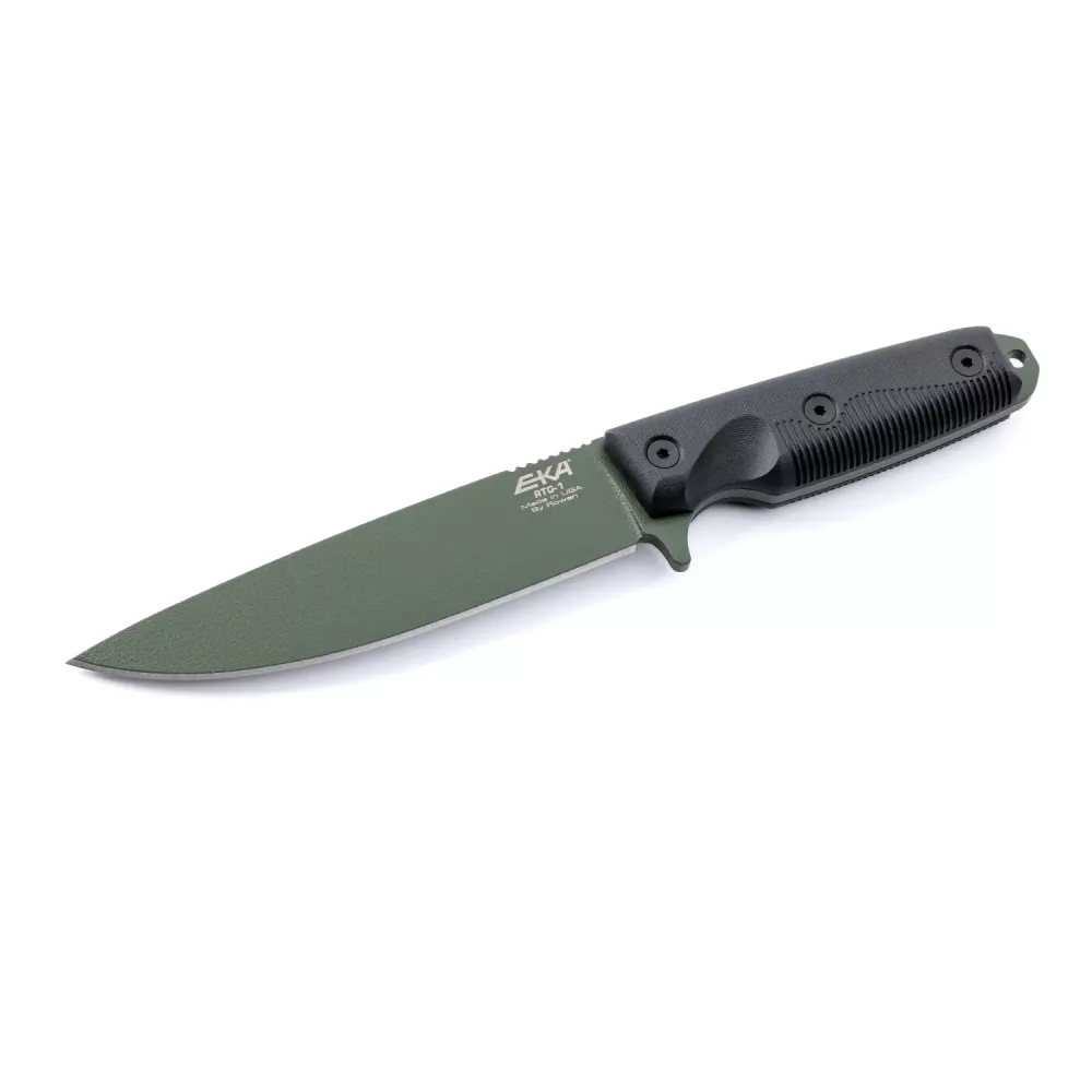 EKA RTG-1 Olive Blade, Black G10 Handle