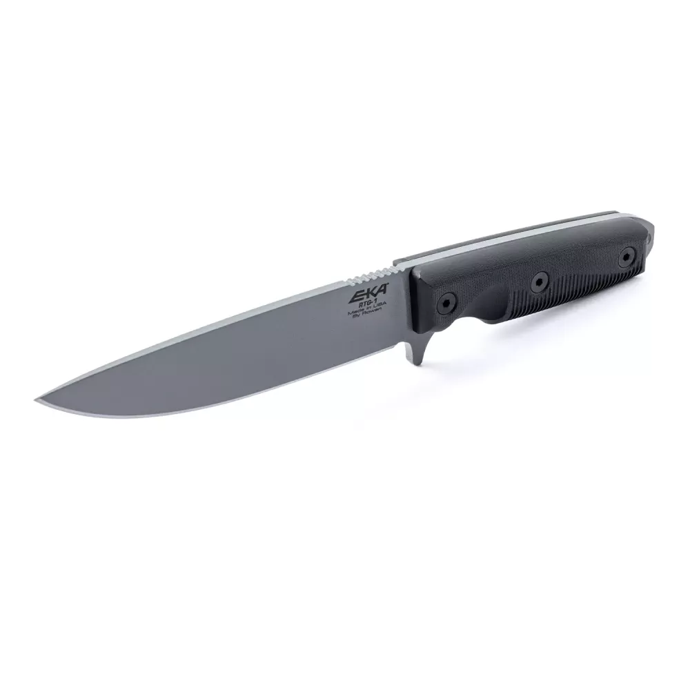 EKA RTG-1 Grey Blade, Black G10 Handle