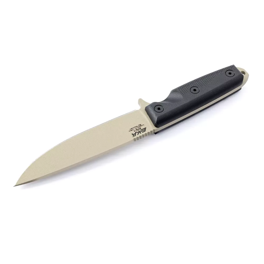 EKA RTG-1 Tan Blade, Black G10 Handle