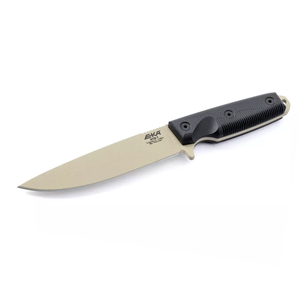EKA RTG-1 Tan Blade, Black G10 Handle