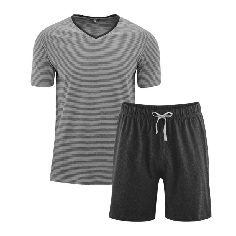 Pyjamas Kort Grey/Antracit