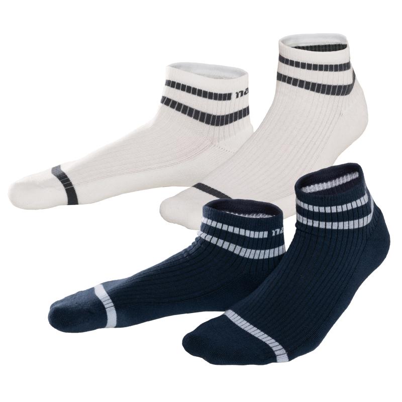 Sneaker Socks - Navy/White