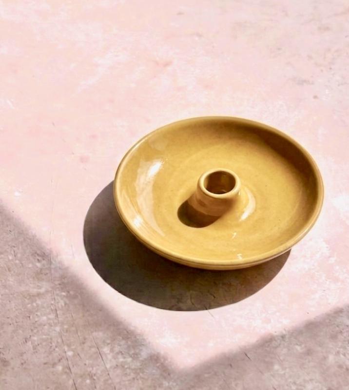 Klassisk Ljusstake, Ockra