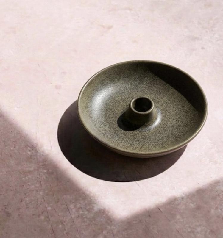 Klassisk ljusstake, Skogsgrön