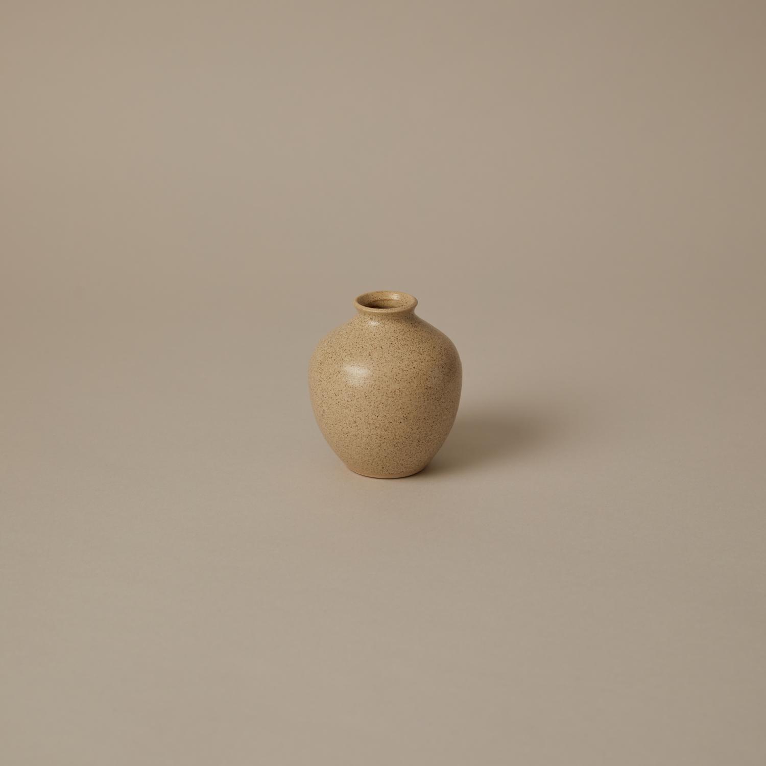 Sticklingvas rund, Vintage beige