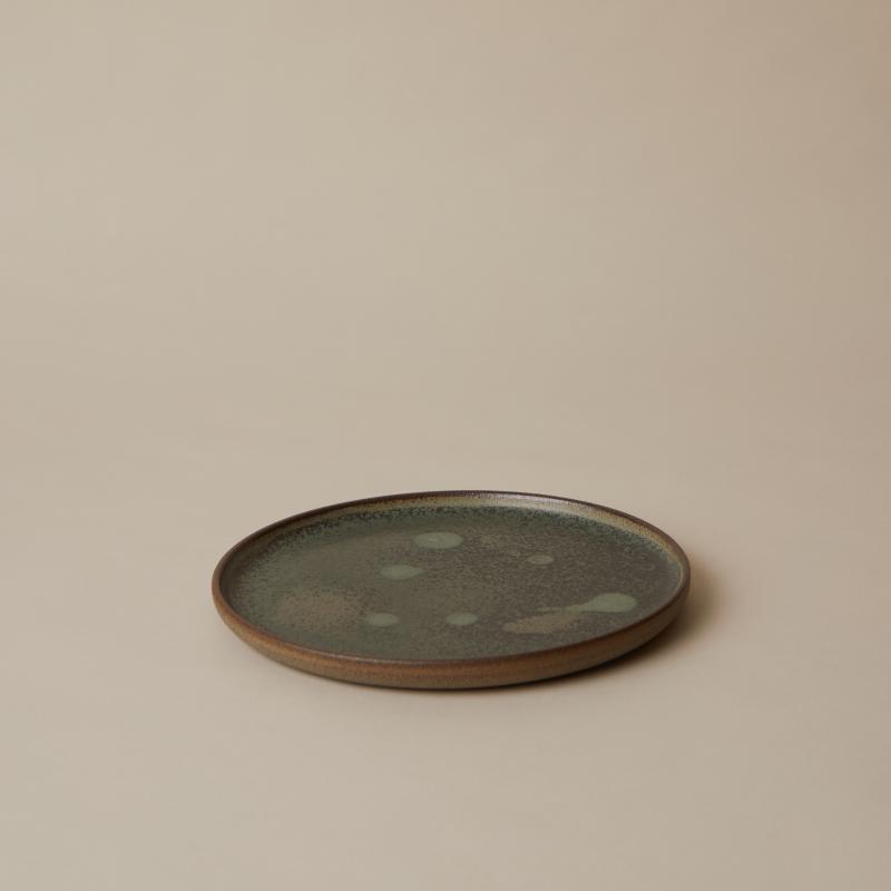 Slät tallrik, Skogsgrön