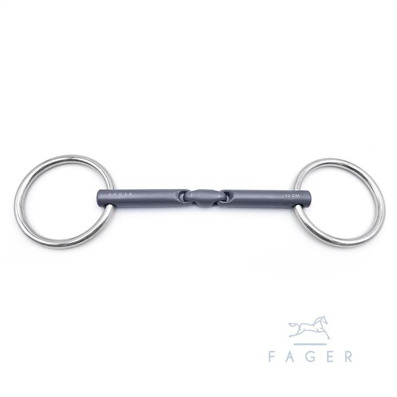 Fagers MADELEINE - Fagers Bridoon Double Jointed Titanium bit
