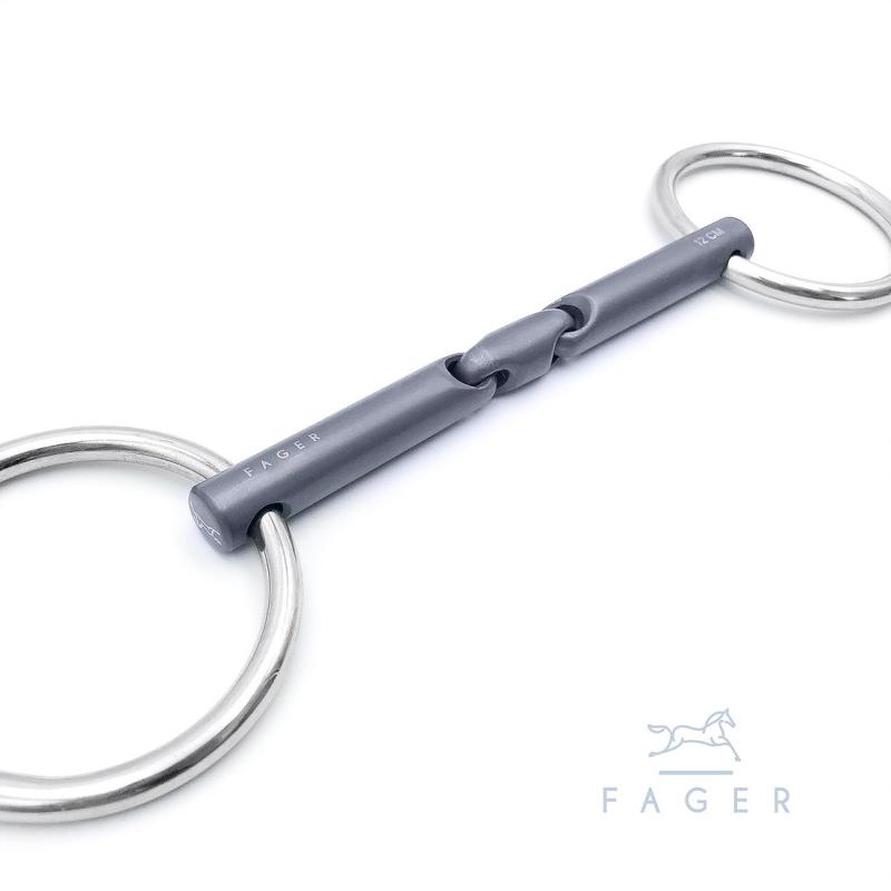 Fagers MADELEINE - Fagers Bridoon Double Jointed Titanium bit