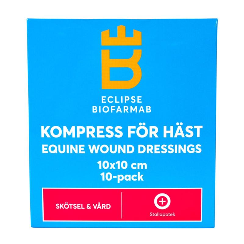 Biofarmab kompress för häst 10x10 cm 10-pack