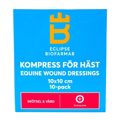 Biofarmab kompress för häst 10x10 cm 10-pack