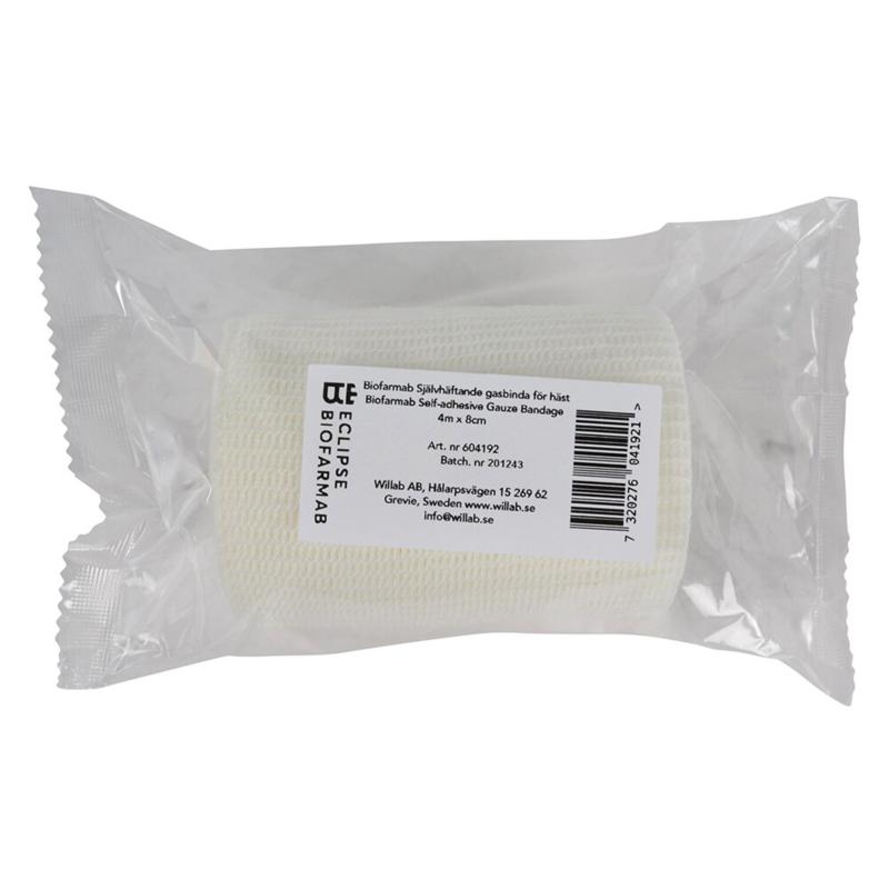 Biofarmab självhäftande gasbinda för häst