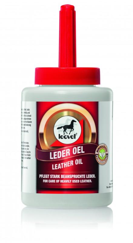 Leovet Leather Oil med pensel 450 ml