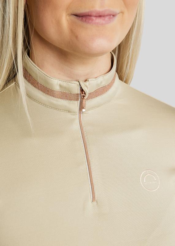 MoGlenda termopikétröja med roséguldfärgat Caviar-band