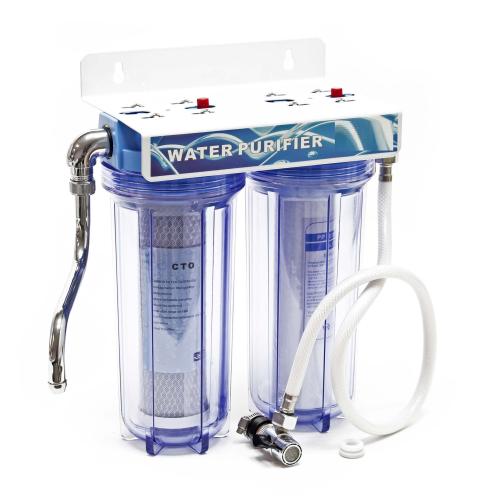 Dricksvattenfilter dubbelt 3/4 tum (19 mm) 10"