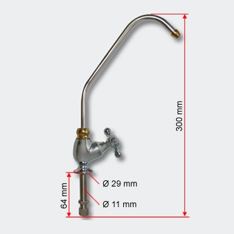 RO vattenkran 1/4 Inch - 6,35mm Lyx ES-06