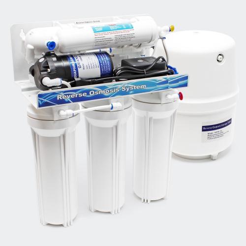 Omvänd osmos 5-stegs vattenfilter RO 180 L/dygn 10"