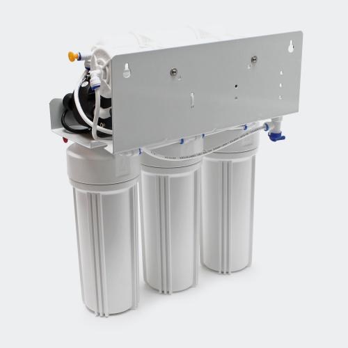 Omvänd osmos 5-stegs vattenfilter RO 180 L/dygn Manometer 10"