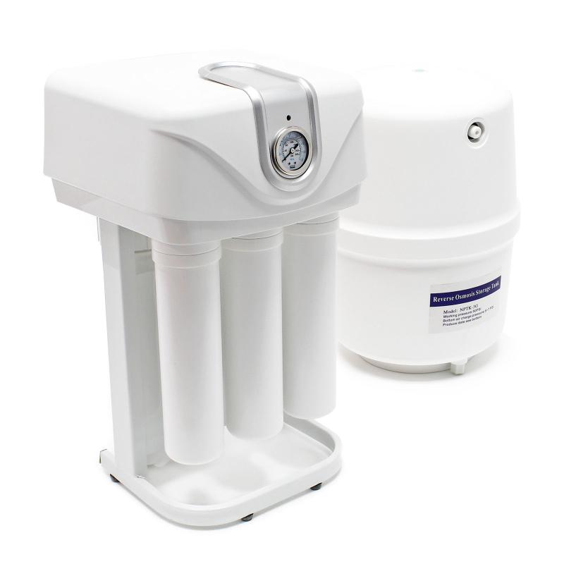 Omvänd osmos 5-stegs vattenfilter 180 L/dygn med tryckmätare