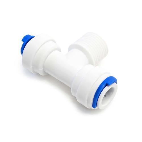 Jaco-Anslutning T-koppling för slang med 6,35 mm och 10 mm, 13,2 mm utvändig gänga (1/4")