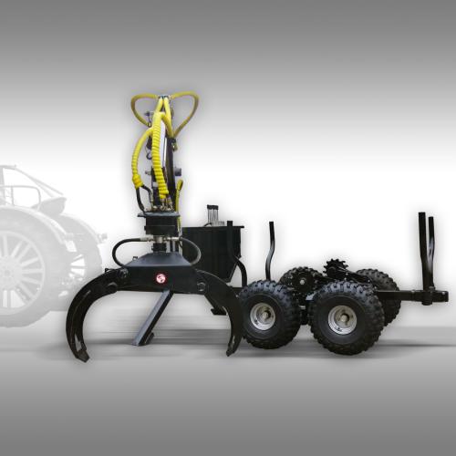 Jansen Griplastarvagn 4X4 Timmervagn HRW-15 inklusive kran