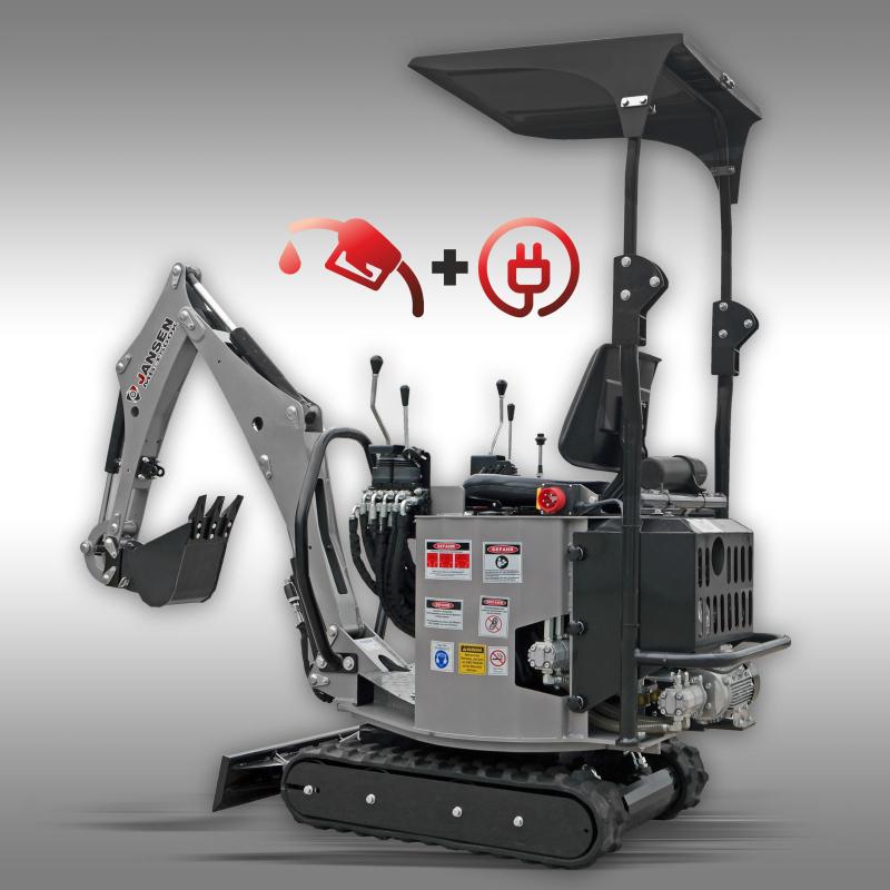 Minigrävare MB-1500K, bensin- & elmotor, komplettset