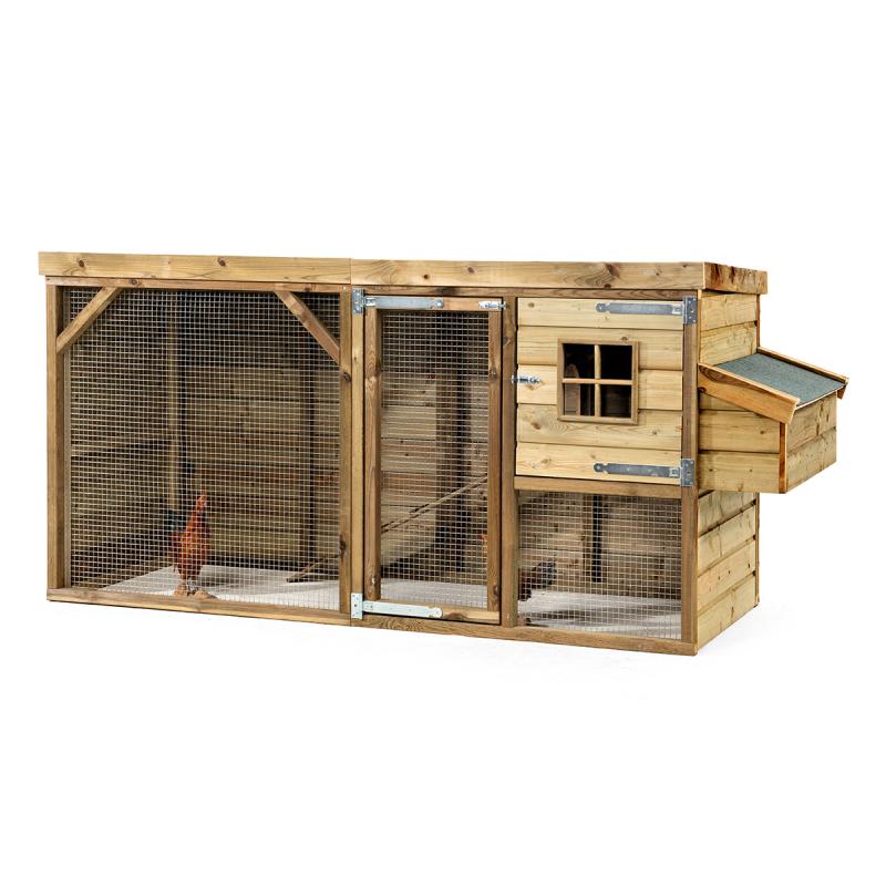 Hönsgård med värprede och hage Linnea