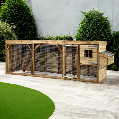 Hönsgård med värprede och stor hage Tony