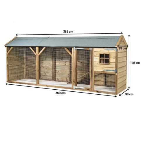 Lyxig Kaninbur med stor hage Sally