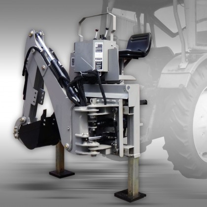 Bakgrävare/traktorgrävare BHSM-175 inkl. 30 cm skopa