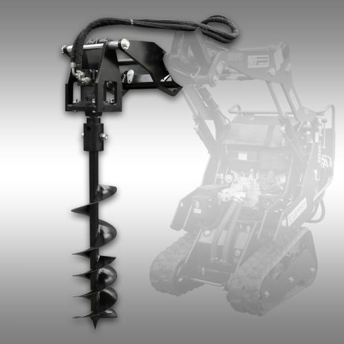 Jordborrmaskin för kompaktlastare Jansen KL-200 inkl.10+20 cm borrar