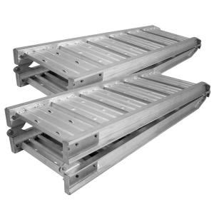 2x Lastramp hopfällbar aluminium 182 cm 400 kg