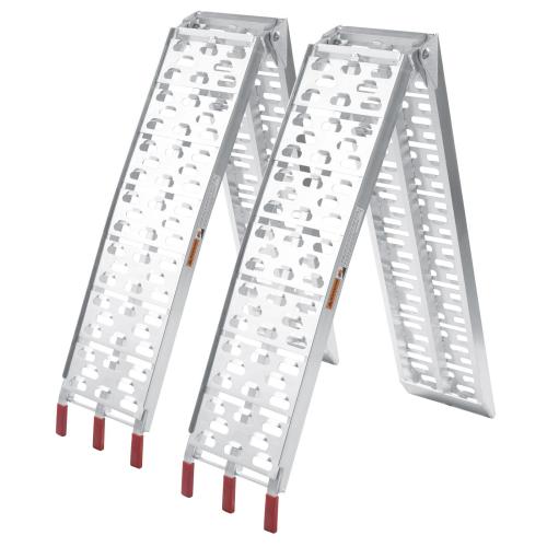 2x Lastramp hoppfällbar aluminium 223 cm 680 kg