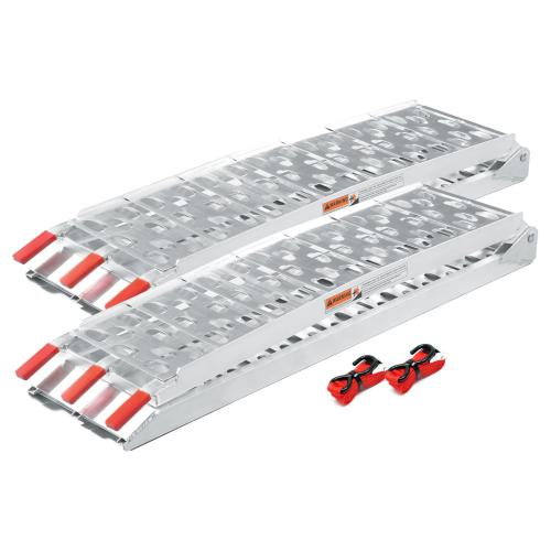 2x Lastramp hopfällbar aluminium 223 cm 680 kg