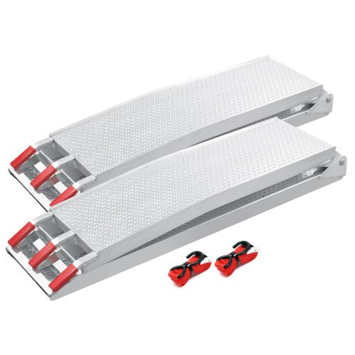 2x Lastramp hopfällbar Aluminium 215 cm 680 kg