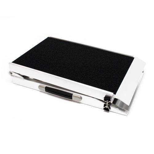 Hund bilramp aluminum halksäker vikbar 122 x 38 cm 115kg