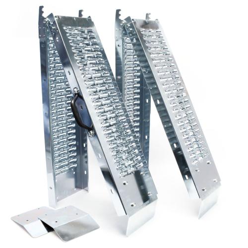 2x Lastramp vikbar galvaniserat stål 160 x 22,5 cm 400kg